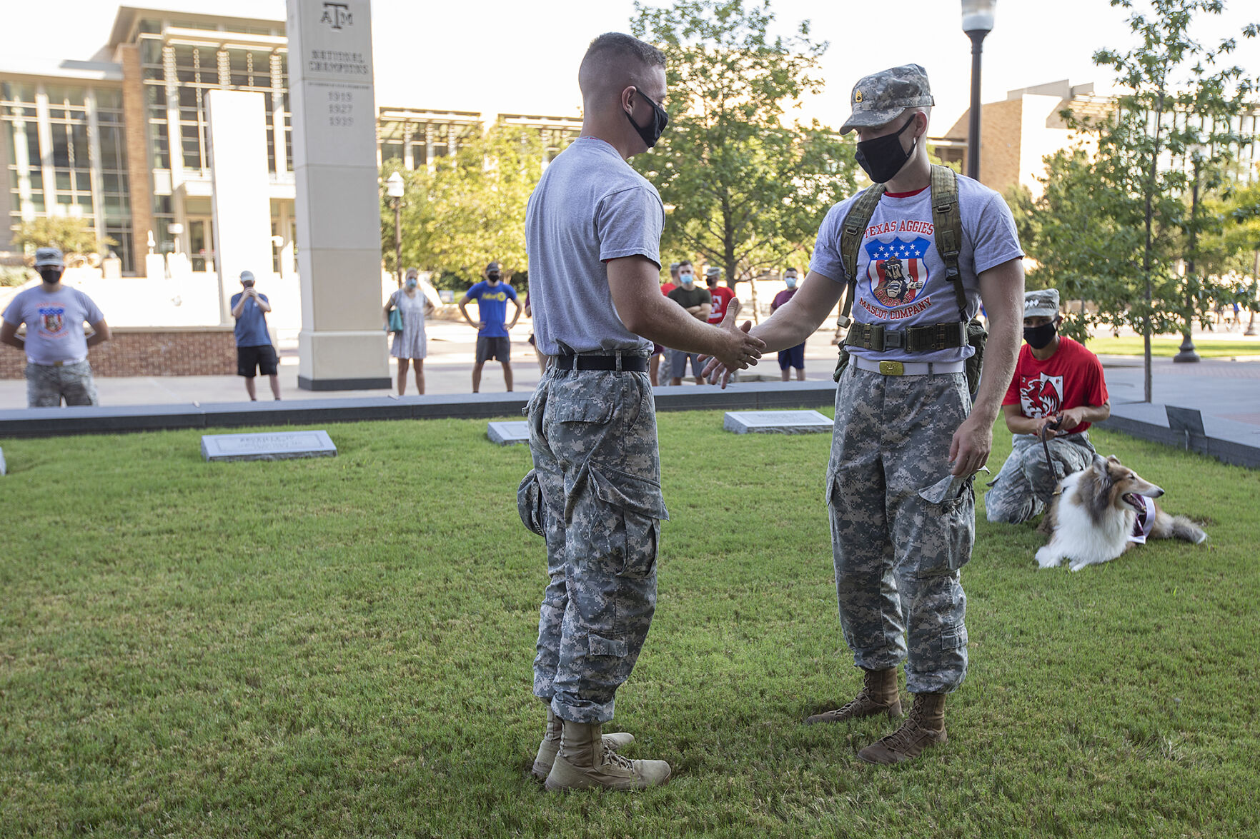 Reveille IX handler ceremony